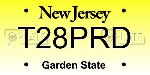 T28PRD New Jersey License Plate