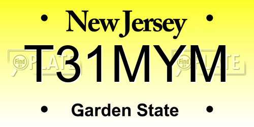 T31MYM New Jersey License Plate