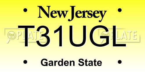 T31UGL New Jersey License Plate
