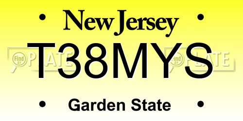 T38MYS New Jersey License Plate