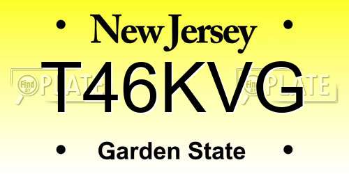 T46KVG New Jersey License Plate
