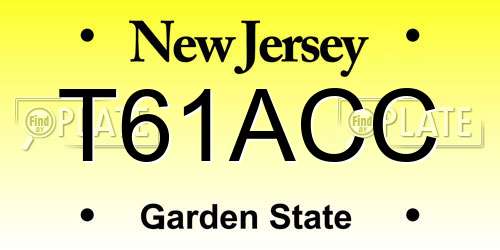 T61ACC New Jersey License Plate