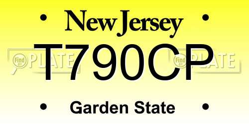 T790CP New Jersey License Plate