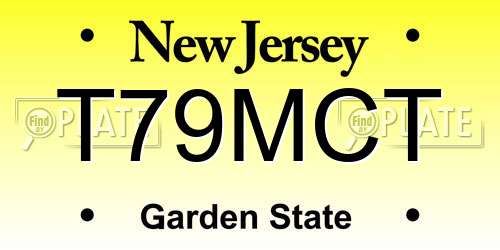 T79MCT New Jersey License Plate