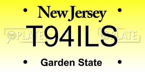 T94ILS New Jersey License Plate