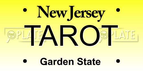 TAROT New Jersey License Plate