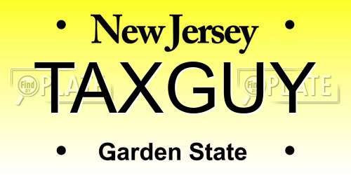 TAXGUY New Jersey License Plate