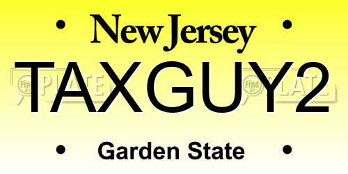 TAXGUY2 New Jersey License Plate