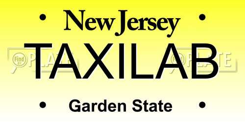 TAXILAB New Jersey License Plate
