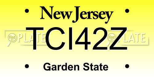 TCI42Z New Jersey License Plate