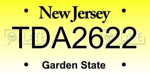 TDA2622 New Jersey License Plate