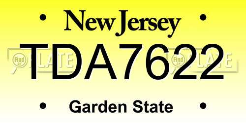 TDA7622 New Jersey License Plate