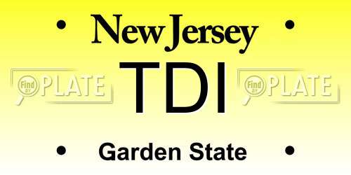 TDI New Jersey License Plate