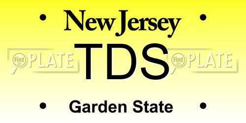 TDS New Jersey License Plate