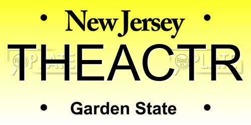 THEACTR New Jersey License Plate
