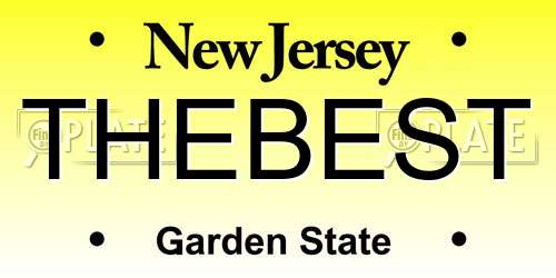 THEBEST New Jersey License Plate