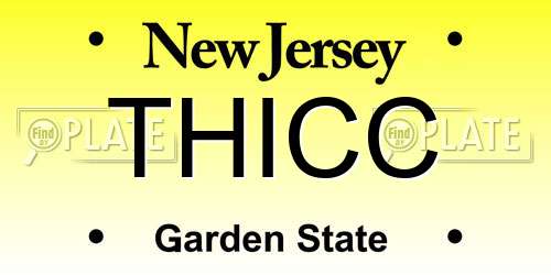 THICC New Jersey License Plate