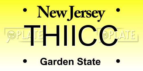 THIICC New Jersey License Plate