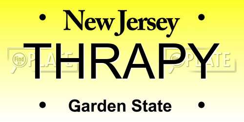 THRAPY New Jersey License Plate