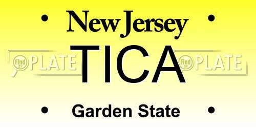 TICA New Jersey License Plate