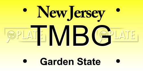 TMBG New Jersey License Plate