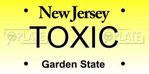 TOXIC New Jersey License Plate