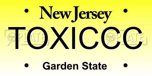TOXICCC New Jersey License Plate