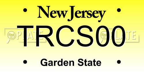 TRCS00 New Jersey License Plate