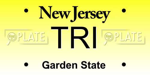 TRI New Jersey License Plate