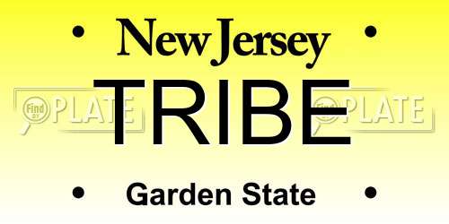 TRIBE New Jersey License Plate