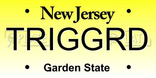 TRIGGRD New Jersey License Plate