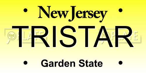 TRISTAR New Jersey License Plate