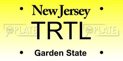 TRTL New Jersey License Plate