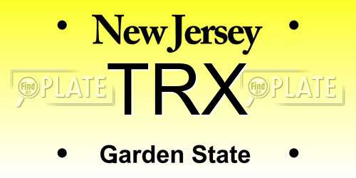 TRX New Jersey License Plate