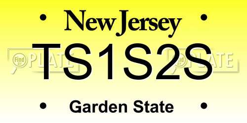TS1S2S New Jersey License Plate