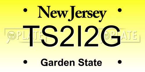 TS2I2G New Jersey License Plate