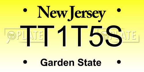 TT1T5S New Jersey License Plate