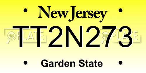 TT2N273 New Jersey License Plate