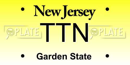 TTN New Jersey License Plate