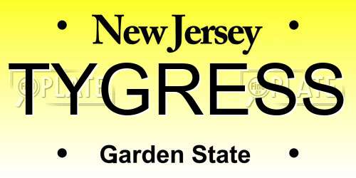 TYGRESS New Jersey License Plate