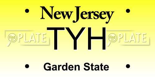 TYH New Jersey License Plate