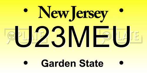 U23MEU New Jersey License Plate