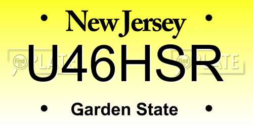 U46HSR New Jersey License Plate