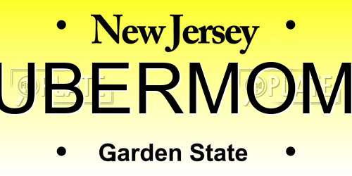 UBERMOM New Jersey License Plate