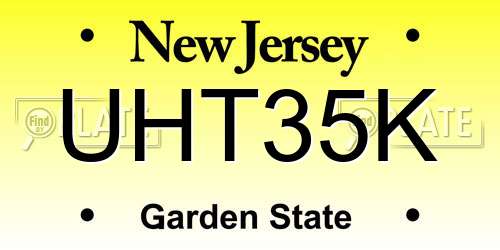 UHT35K New Jersey License Plate
