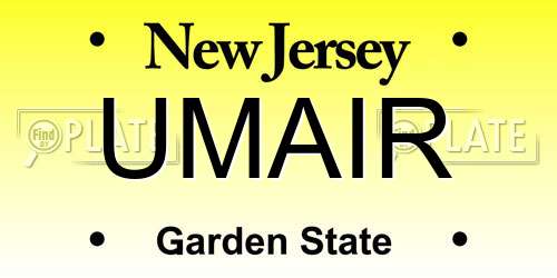 UMAIR New Jersey License Plate