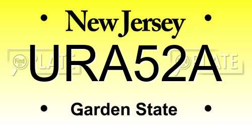 URA52A New Jersey License Plate