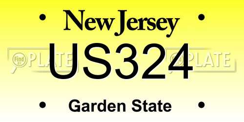 US324 New Jersey License Plate