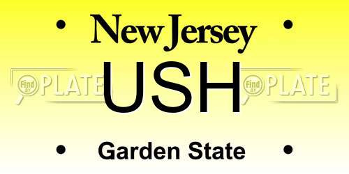 USH New Jersey License Plate