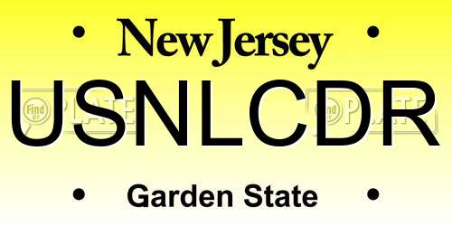USNLCDR New Jersey License Plate